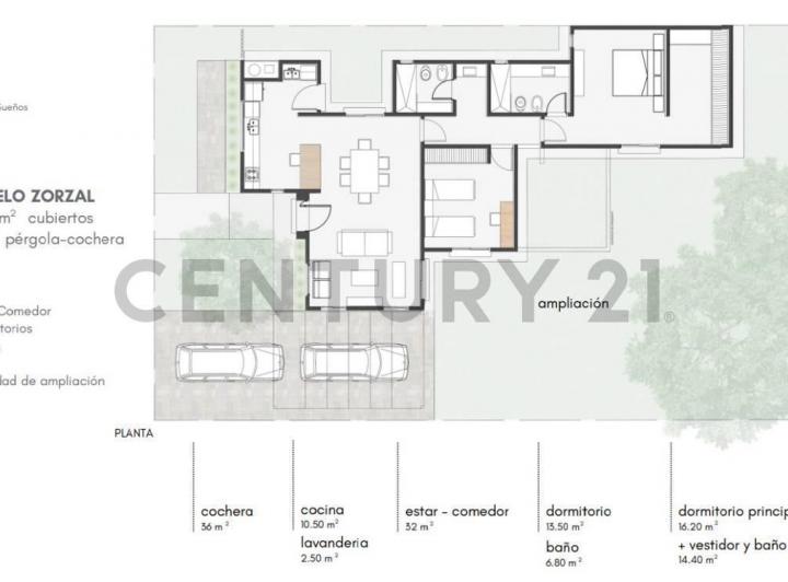 Casa · 116m² · 2 Dormitorios · 2 Cocheras
