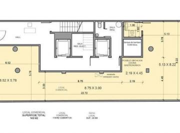 Local comercial · 119m² · 1 Ambiente · Venta Local en Las Cañitas