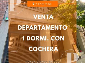 Departamento · 44m² · 2 Ambientes · | Venta | Dto,1 Dorm. C/ Cochera 2 61 y 62, La Plata.
