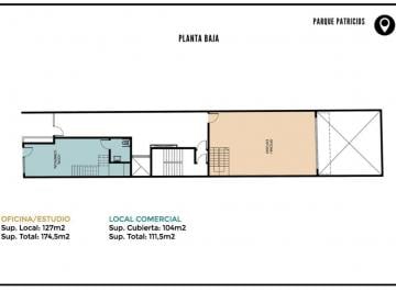 Local comercial · 104m² · Local en Parque Patricios