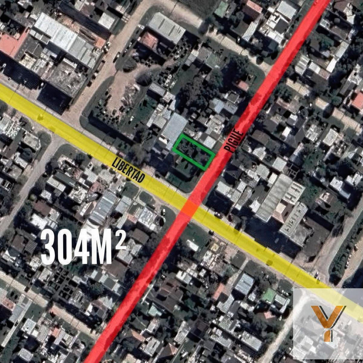 Terreno en venta 304m² sobre calle Pigüe entre Maipú y Av. Libertad