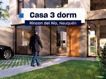 Casa · 138m² · 5 Ambientes · Casa 3 Dormi + Estudio en Obra, Rincon del Rio Nqn