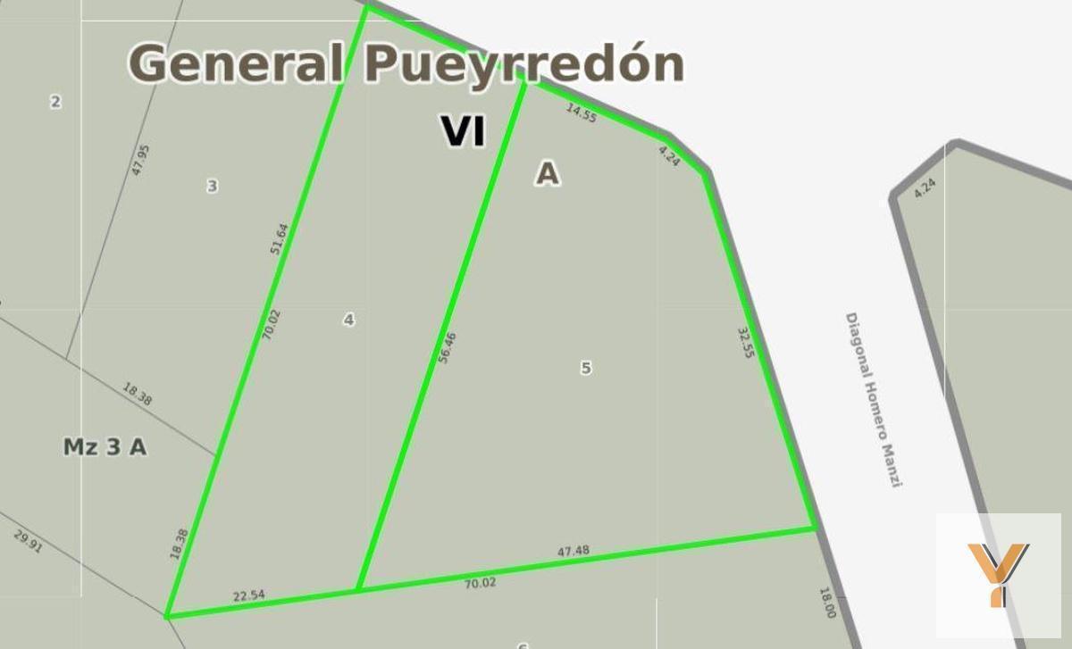 Terreno en venta 2445m² en Parque Montemar, orientación noreste