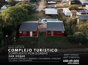 Hotel · 148m² · 12 Ambientes · 6 Cocheras · Venta Complejo Turístico de 3 Cabañas en 656 M² de Terreno Sobre Av Principal de San Roque