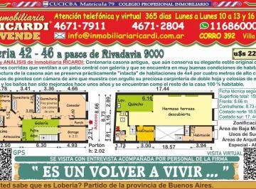 Casa · 198m² · 4 Ambientes · 1 Cochera · Es un Volver a Vivir. Casona Antigua Elegante Estilo