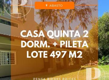 Quinta vacacional · 131m² · 4 Ambientes · 3 Cocheras · | Venta | Casa - Quinta, 2 Dorm, Abasto, La Plata