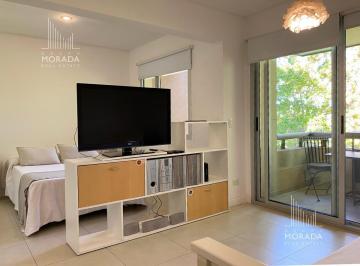 Departamento · 31m² · 1 Ambiente · 1 Cochera · Departamento Monoambiente Amoblado en Alquiler en Villa de Lago Pilar a 800 m de Panamericana