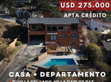 Casa · 299m² · 8 Ambientes · 1 Cochera · Venta Casa de Categoría y Departamento con Piscina en 1.134 m² de Lote Cerca del Cucú, Villa del Lago