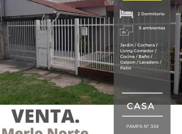 Casa de 7 ambientes, Merlo · Venta de Casa con Departamento Al Fondo en Merlo Norte -