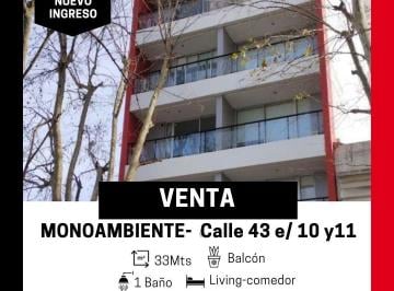 Departamento de 1 ambiente, La Plata · Mono en Venta Zona Plaza Paso