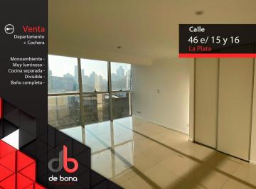 Departamento de 1 ambiente, La Plata · Departamento Monoambiente + Cochera en Venta - 46 y 15 La Plata