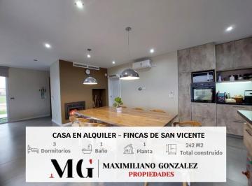 Casa · 242m² · 5 Ambientes · 1 Cochera · Casa Alquiler Fincas de San Vicente