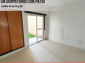 Departamento de 1 ambiente, La Plata · Nuevo Ingreso ️alquiler️️ 41 Entre 9 y 10. P. H 1 Dorm con Patio!