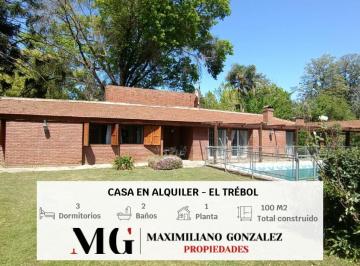 Quinta vacacional · 80m² · 4 Ambientes · Casa Quinta en Alquiler, 4 Ambientes - Barrio Parque El Trébol, La Unión