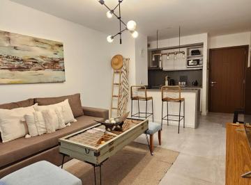 Departamento · 55m² · 2 Ambientes · 1 Cochera · Departamento en Alquiler Temporario 2 Amb Pb con Jardin Propio Costa Esmeralda 9621