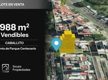 Terreno · 244m² · Terreno en Venta en Caballito - Zonificación U. S. a. m - Cercano a Parque Centenario.
