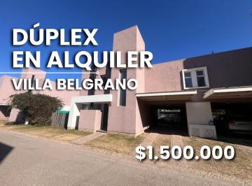 Casa · 142m² · 5 Ambientes · 1 Cochera · Duplex en Alquiler 3 Dorm. Villa Belgrano