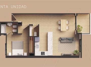 Departamento · 63m² · 2 Ambientes · Departamento - Chauvin