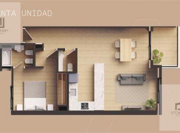 Departamento · 63m² · 2 Ambientes · Departamento - Chauvin