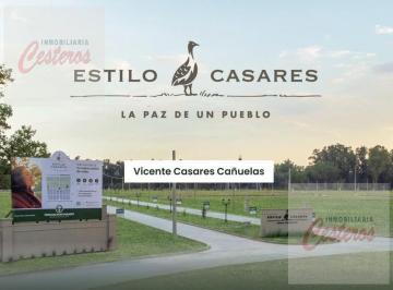 Terreno · 600m² · Terreno en Barrio Abierto "Estilo Casares", Vicente Casares.