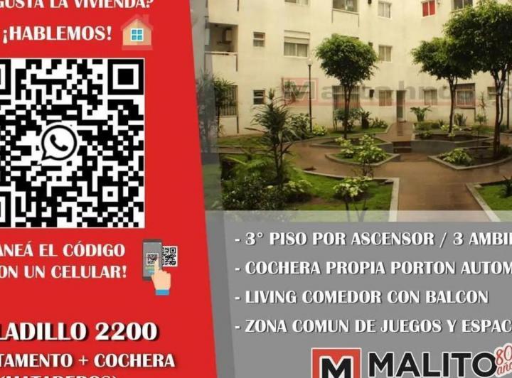 Venta Departamento 4 Ambientes con Balcón y Cochera!