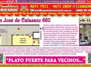 Garage · 1m² · 1 Cochera · Plato Fuerte Para Vecinos Coch Fija Pb Cubierta Facil Acceso