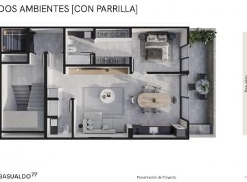 Departamento de 2 ambientes, Villa Luro · Villa Luro. Basualdo 100. Piso 2 Ambientes con Parrilla. Venta en Pozo