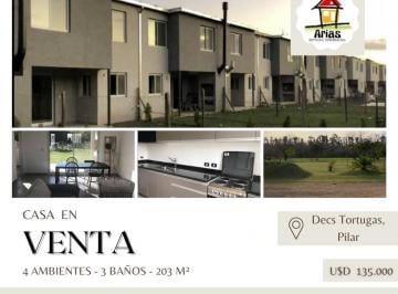Casa · 118m² · 4 Ambientes · 1 Cochera · Casa en Venta - Decs Totugas, Pilar