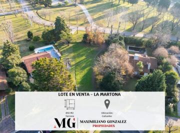 Terreno · 850m² · Lote Venta La Martona Cañuelas