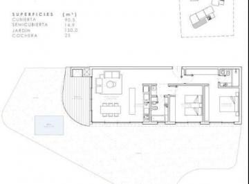 Departamento · 90m² · 3 Ambientes · 1 Cochera · Departamento - Quara en Barrio Cerrado El Palmar