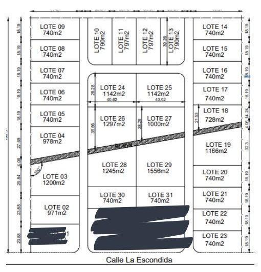 Terreno · 740m²