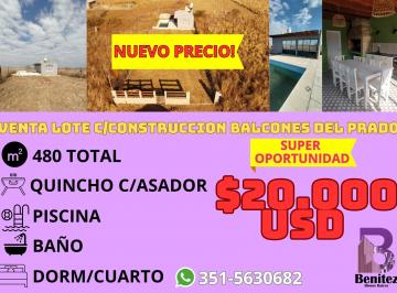 Terreno de 2 ambientes, Alta Gracia · Super Oportunidad de Inversion Lote con Quincho y Pileta Balcones del Prado