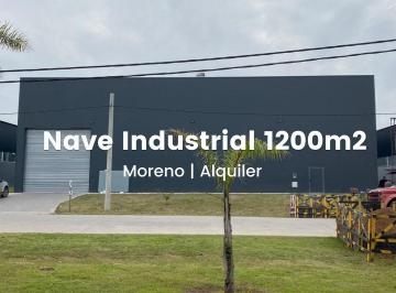Bodega-Galpón · 1200m² · Alquiler Nave Industrial Deposito en Moreno