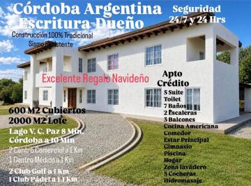 Casa de 20 ambientes, Malagueño · Residencia Premium 600 m² Sobre Lote de 2000 m² - 5 Suite - Apta Crédito