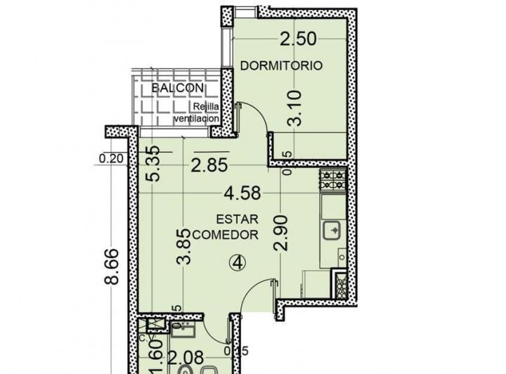Departamento · 32m² · 2 Ambientes