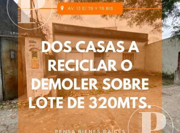 Casa · 188m² · 6 Ambientes · | Venta | Casa a Reciclar en Av 13 E/ 78 y 78bis