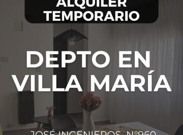 Departamento de 3 ambientes, Villa María · Alquiler Temporario