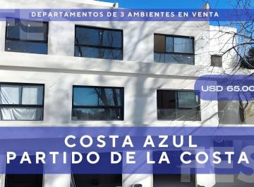 Departamento · 73m² · 1 Dormitorio · Venta de Complejo de Departamentos en Costa Azul, Partido de La Costa