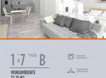 Departamento · 36m² · 1 Ambiente · Av San Martín 4820 8º B - Monoambiente Divisible de Pozo