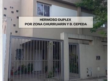 Departamento · 80m² · 3 Ambientes · 1 Cochera · Duplex en B. Cepeda y Churruarin