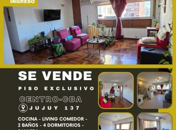 Departamento de 5 ambientes, Córdoba · Se Vende Piso en El Centro de Cordoba