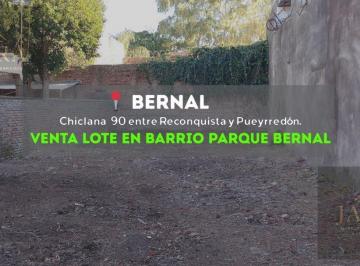 Terreno · 232m² · Terreno en Barrio Parque Bernal Lote de 27x8