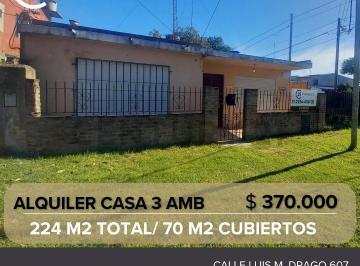 Casa · 50m² · 3 Ambientes · 1 Cochera · Alquiler Casa 3 Ambientes