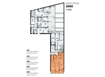 Departamento · 77m² · 4 Ambientes · Venta - Departamento en Construcción de 2 Dorm. con Balcón - Centro, Rosario.