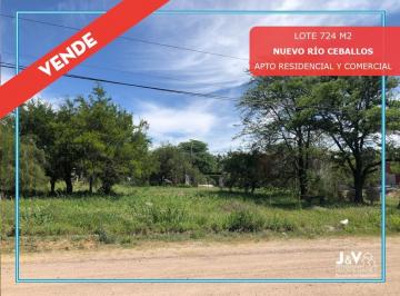 Terreno · 724m² · Vendo Lote B° Nuevo Rio Ceballos. 724 m². Apto Comercial/residencial. Escritura.