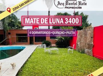 Casa · 1m² · 4 Dormitorios · 1 Cochera · Casa de 4 Dorm., Quincho y Pileta en Zona San Martín de Porres