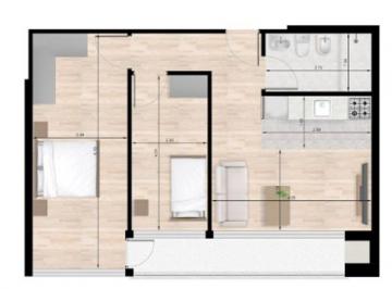 Departamento · 58m² · 3 Ambientes · Venta Apartamento 2 Dorm. Beat Tres Cruces