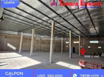 Bodega-Galpón · 380m² · Depósito Galpón en Venta en José C. Paz, G. B. a. Zona Norte, Argentina