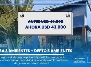 Casa · 150m² · 6 Ambientes · 3 Cocheras · Casa en Longchamps, 6 Ambientes, Apto Credito, Luminoso, Fondo, Terraza