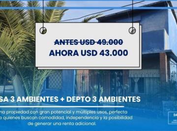 Casa · 150m² · 6 Ambientes · 3 Cocheras · Casa en Longchamps, 6 Ambientes, Apto Credito, Luminoso, Fondo, Terraza